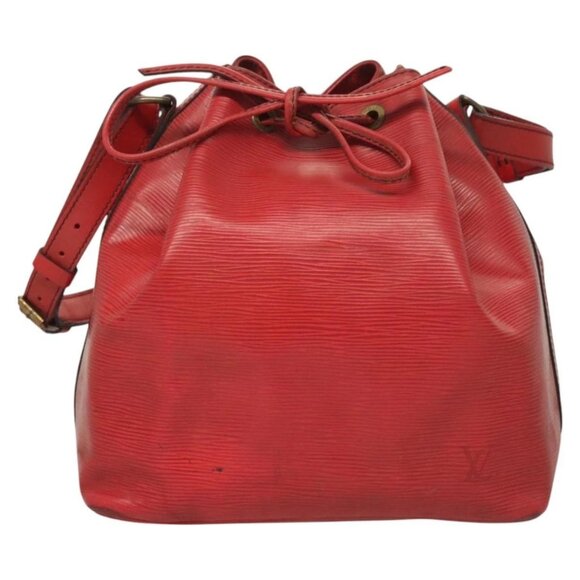 LOUIS VUITTON Epi Petit Noe Shoulder Bag Red M44107 LV Auth 127112 - Picture 2 of 16